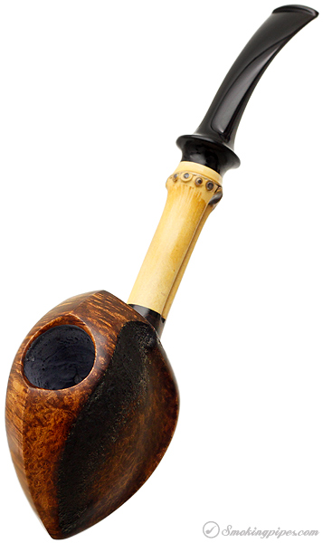 Tokutomi Partially Sandblasted Blowfish with Bamboo