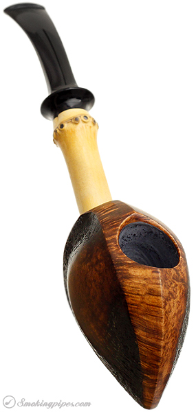 Tokutomi Partially Sandblasted Blowfish with Bamboo