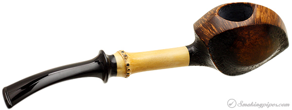 Tokutomi Partially Sandblasted Blowfish with Bamboo