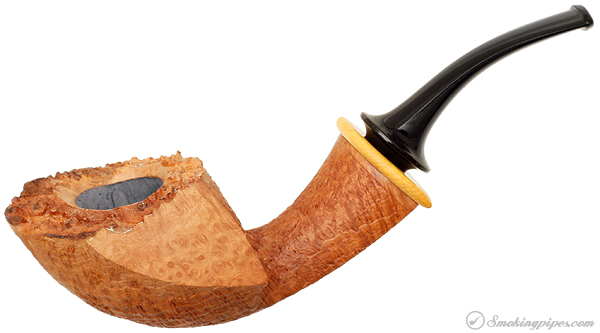 Tokutomi Partially Sandblasted Bent Dublin with Boxwood