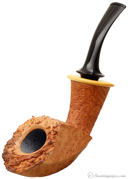 Tokutomi Partially Sandblasted Bent Dublin with Boxwood