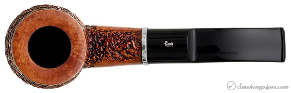 Ser Jacopo Picta Picasso Rusticated Bent Billiard with Silver (R1) (06)
