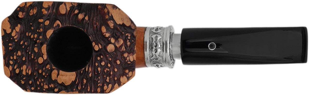 Ser Jacopo Delecta Fiammata Smooth Bent Dublin with Silver (Granato) (C)