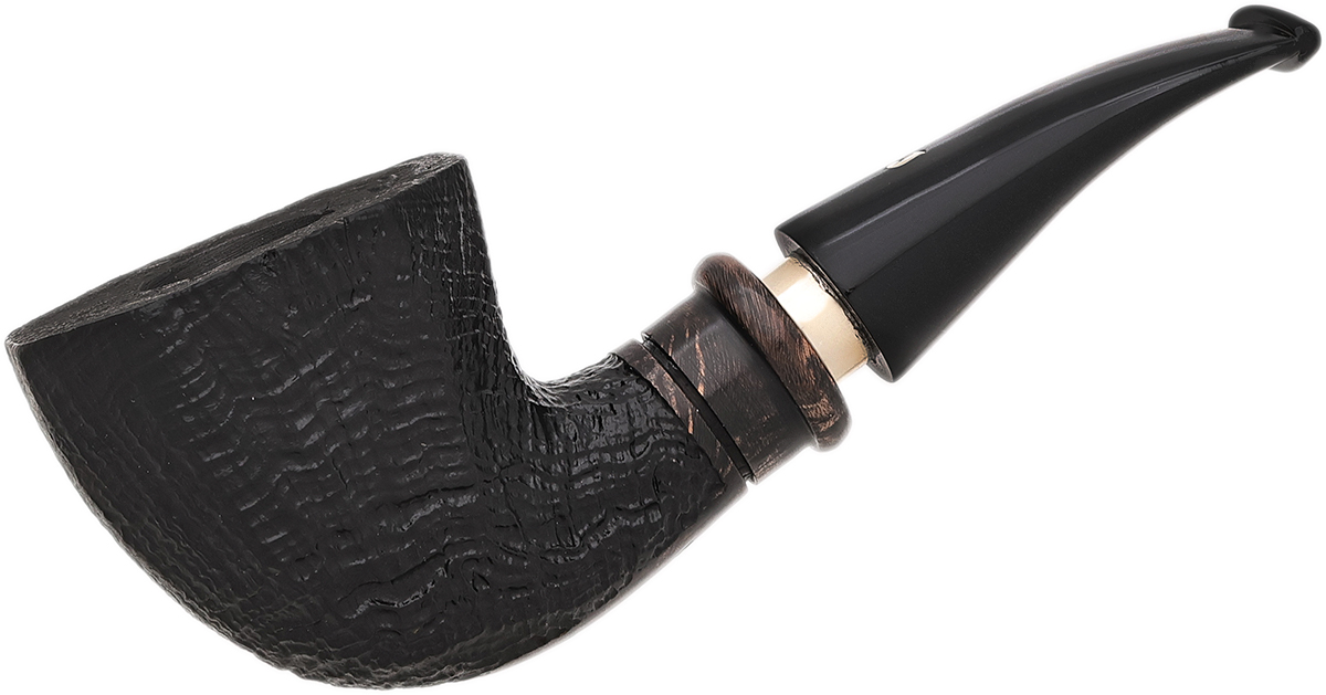 Ser Jacopo Delecta Sandblasted Paneled Bent Dublin with Silver (S1) (B)