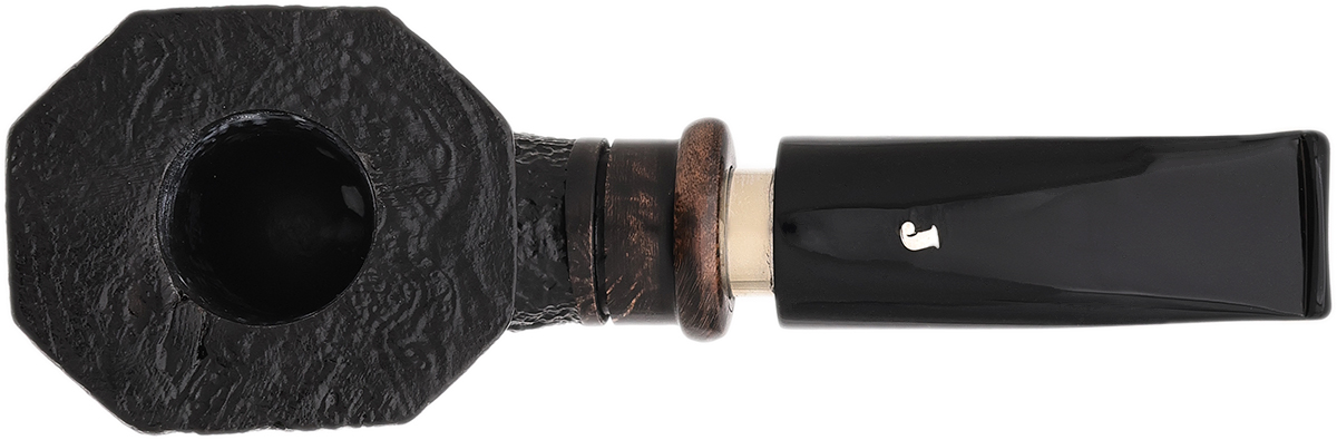 Ser Jacopo Delecta Sandblasted Paneled Bent Dublin with Silver (S1) (B)