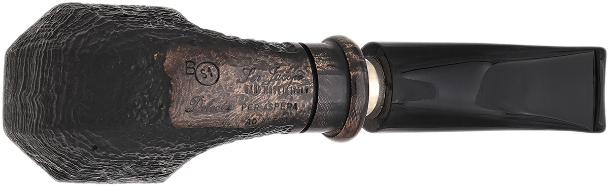 Ser Jacopo Delecta Sandblasted Paneled Bent Dublin with Silver (S1) (B)