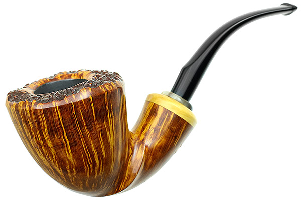 Tonni Nielsen Smooth Bent Dublin with Boxwood and Horn (Viking)