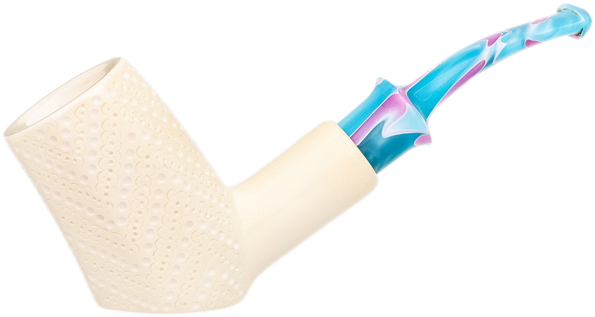 I.M.P. Meerschaum Lattice Paneled Cherrywood (with Case)