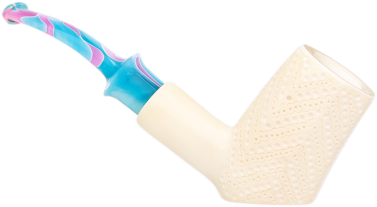 I.M.P. Meerschaum Lattice Paneled Cherrywood (with Case)