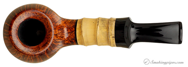 J. Alan Pipes Smooth Bent Apple with Bamboo
