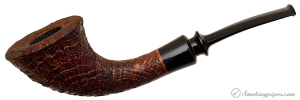 J. Alan Pipes Sandblasted Bent Dublin with Horn
