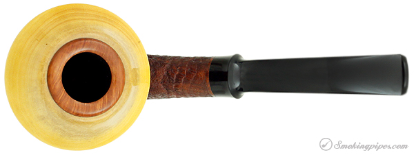 J. Alan Pipes Sandblasted Calabash with Boxwood Cap