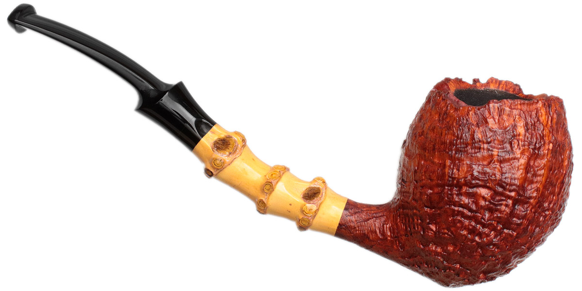 J. Alan Pipes Sandblasted Acorn Two Pipe Set with Ping Zhan (with Tamper and Claudio Albieri Case)