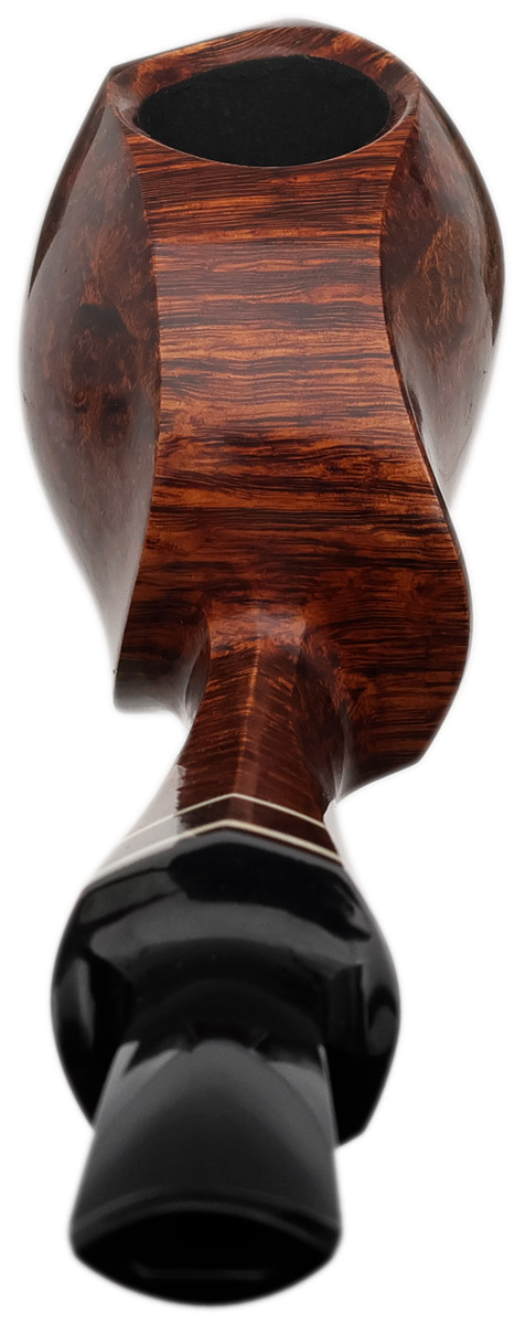 J. Alan Pipes Smooth Fugu Tokutomi Tribute with Ivorite and Black Palm (2283) (HT) (2025)