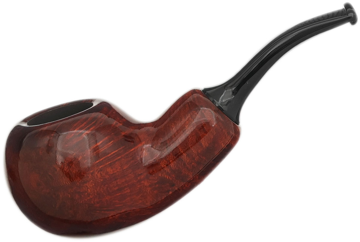 Chacom Brown Smooth Bent Apple Reverse Calabash