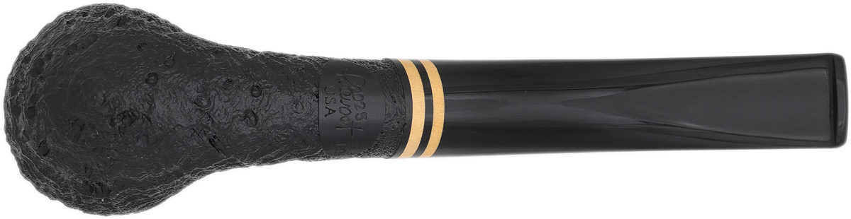 Pete Prevost Sandblasted Strawberry Wood Paolo Becker Tribute Bent Billiard with Boxwood (S)