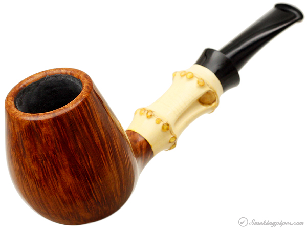 Gabriele Smooth Bent Brandy with Bamboo (Whale)