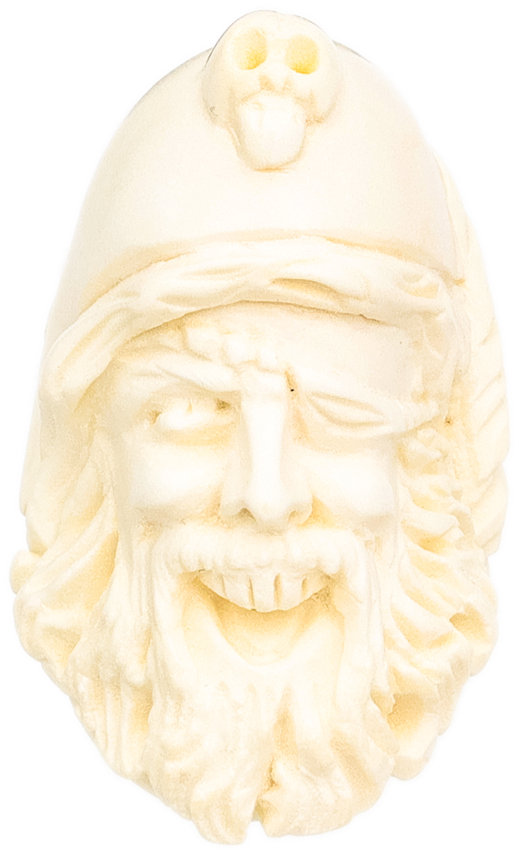 AKB Meerschaum Carved Pirate with Cap (with Case)