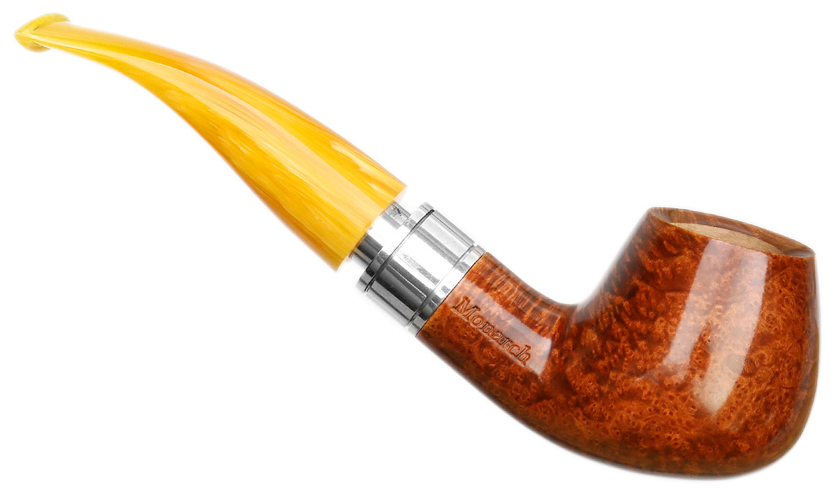 Monarch Yellow Smooth Terracotta (4) (9mm) Tobacco Pipe