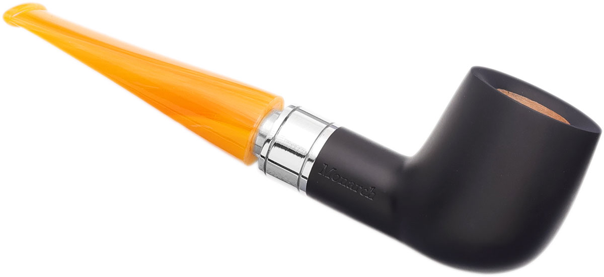 Monarch Yellow Smooth Black (5) (9mm) Tobacco Pipe