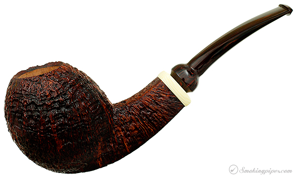 Scott Thile Sandblasted Bent Egg with Celluloid (FH) (315)