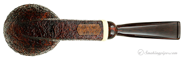 Scott Thile Sandblasted Bent Egg with Celluloid (FH) (315)