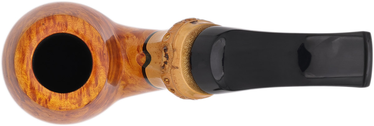 Tsuge Ikebana Smooth Peterson Tribute Bent Billiard with Bamboo (Kikuchi) (K) (043) (2025) (9mm)