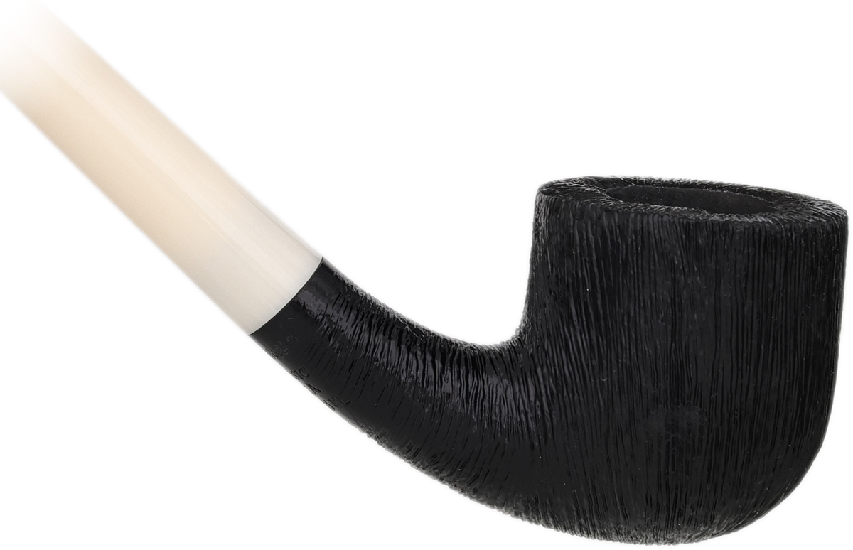 BriarWorks Classic Dark Rusticated Churchwarden with White Stem (C131XL)