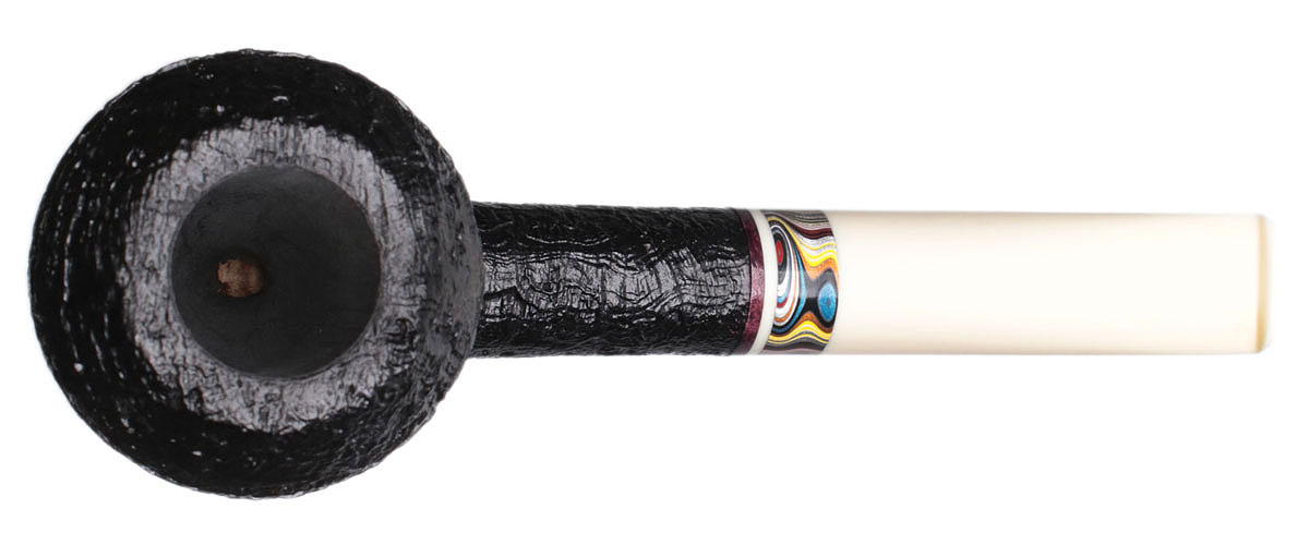 Bill Shalosky Sandblasted Rhodesian with Fordite and Juma (490)