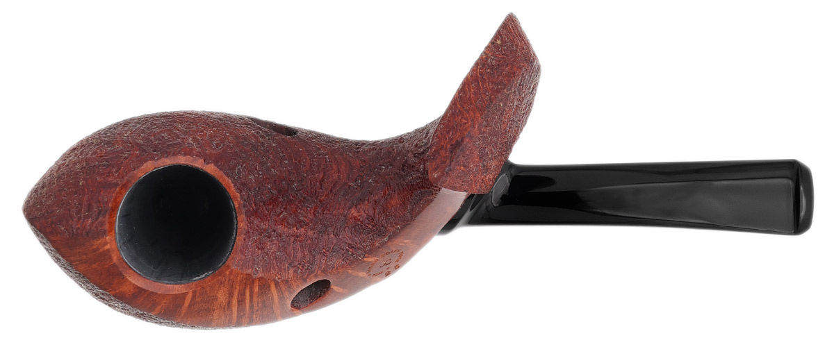 Jared Coles Partially Sandblasted Strawberry Wood Pierced Fish (with Stand)