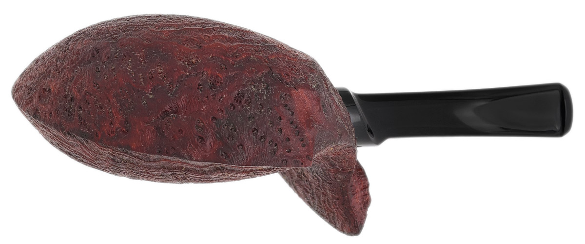 Jared Coles Partially Sandblasted Strawberry Wood Pierced Fish (with Stand)