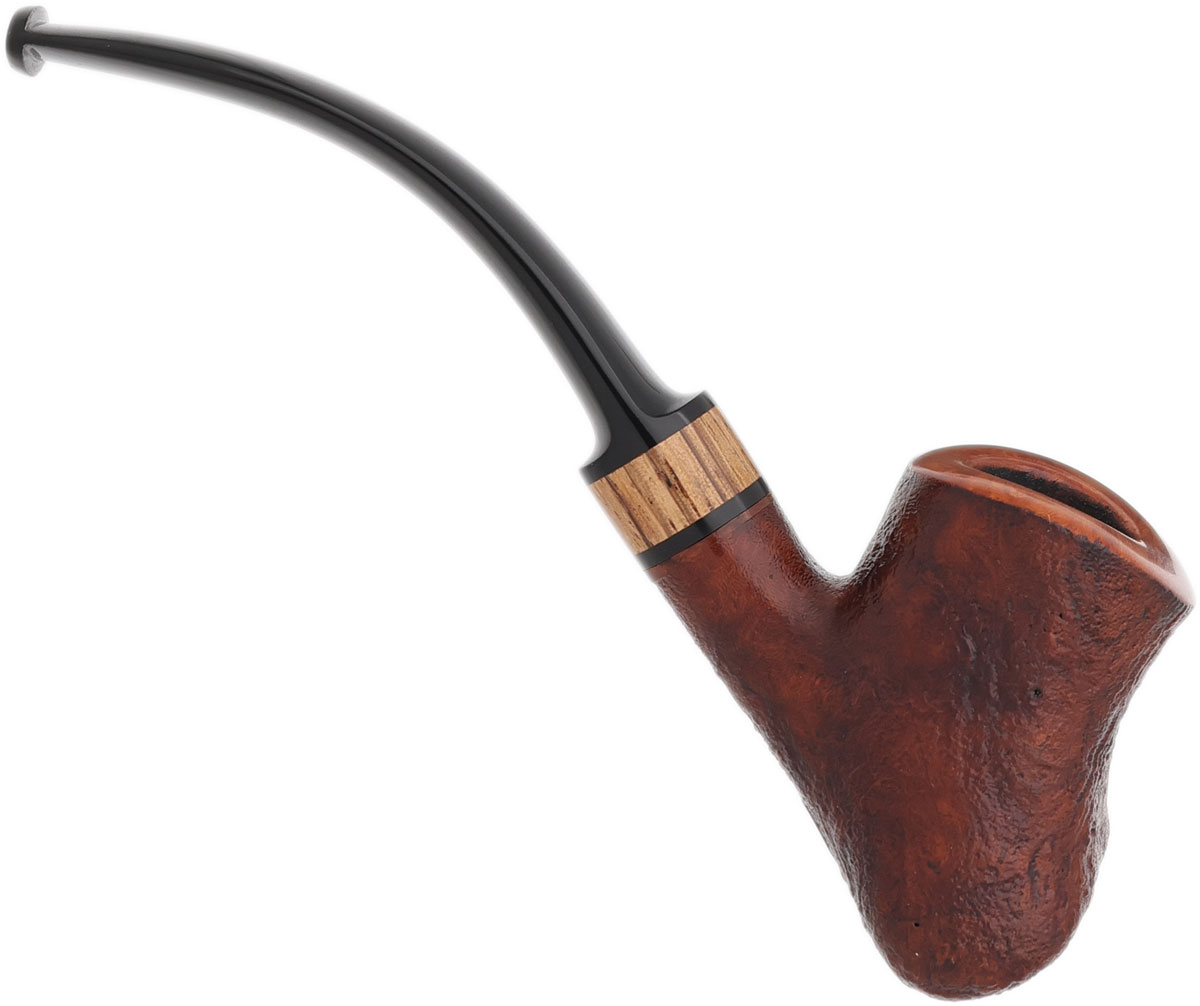 Silver Gray Sandblasted Sixten Ivarsson Tribute Potato Sack with Zebrawood