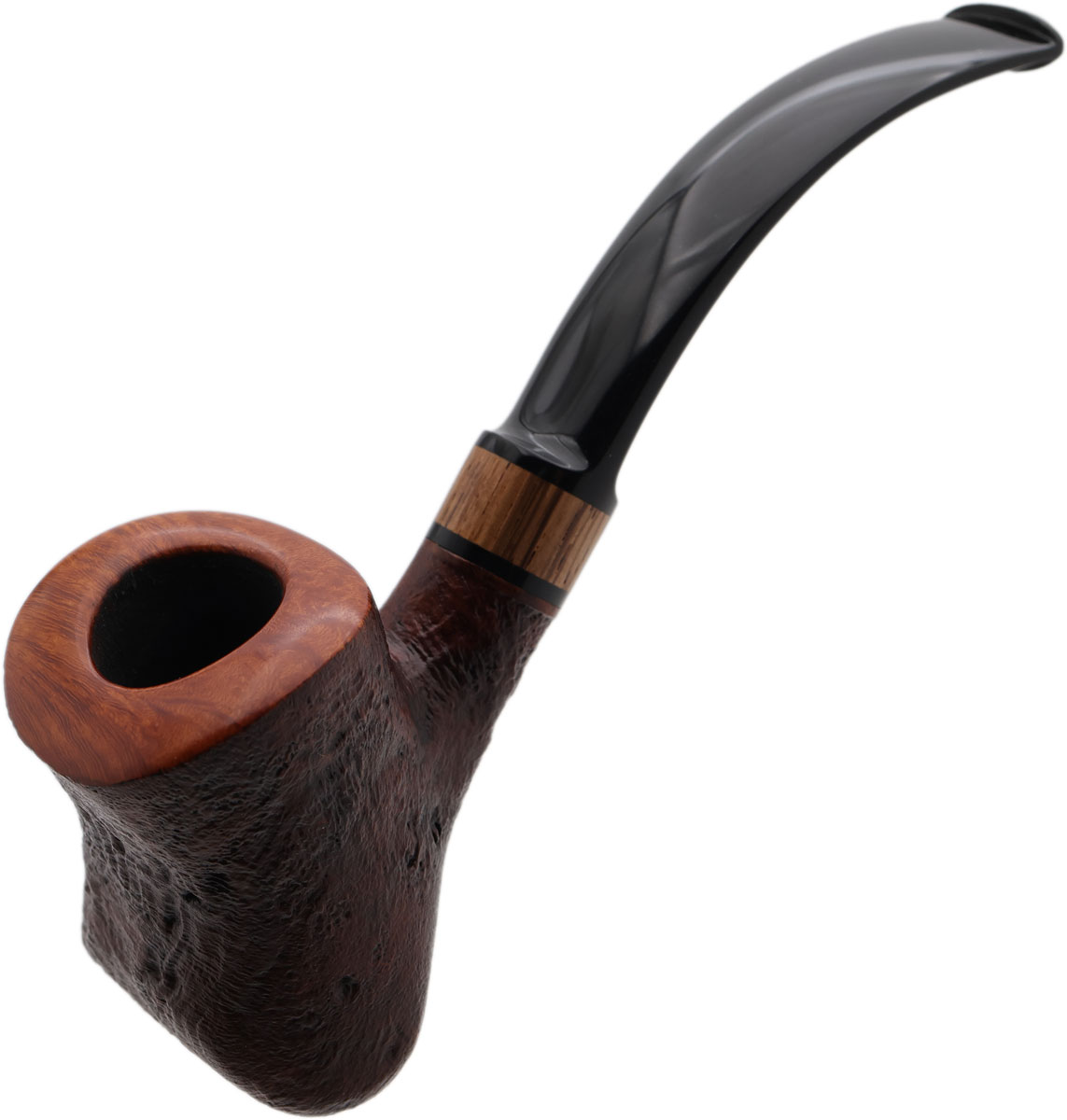 Silver Gray Sandblasted Sixten Ivarsson Tribute Potato Sack with Zebrawood