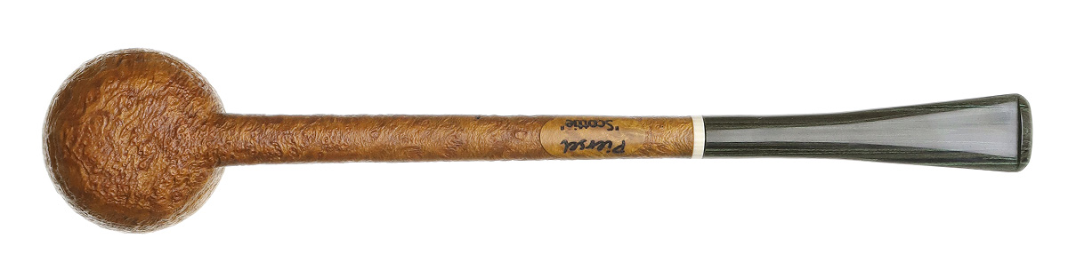 Sandblasted Natural Pencil Shank Dublin Tobacco Pipe