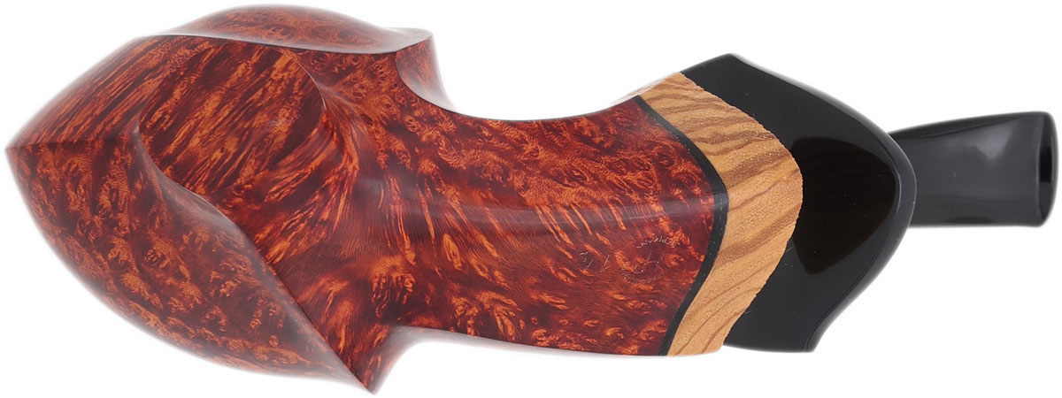 Dirk Heinemann Smooth Tarok Briar and Hiroyuki Tokutomi Tribute Dora with Olivewood