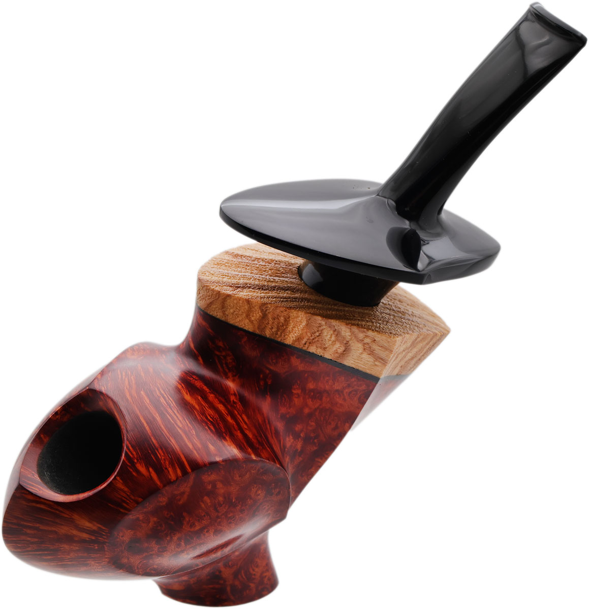 Dirk Heinemann Smooth Tarok Briar and Hiroyuki Tokutomi Tribute Dora with Olivewood
