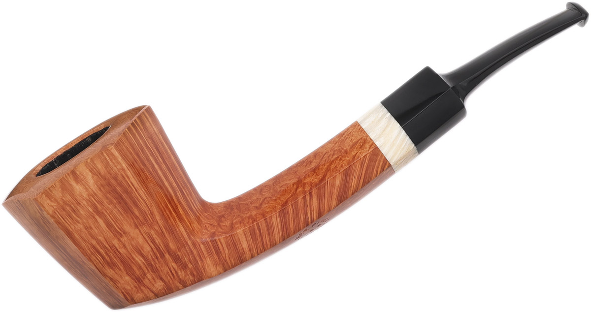 Trey Rice Smooth Natural Poul Ilsted Tribute Paneled Bent Dublin with Musk Ox Horn