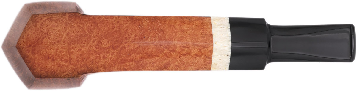 Trey Rice Smooth Natural Poul Ilsted Tribute Paneled Bent Dublin with Musk Ox Horn