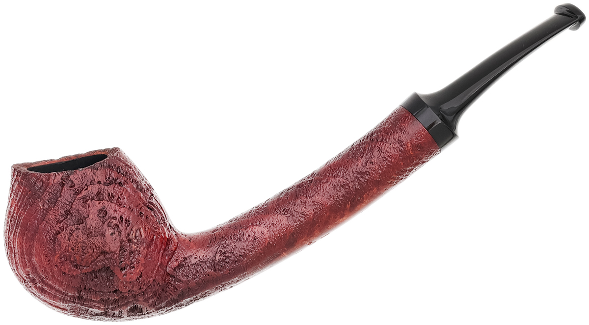 GH Zhang Red Sandblasted Long Shank Bent Apple (Ping Zhan) (13) (2025)