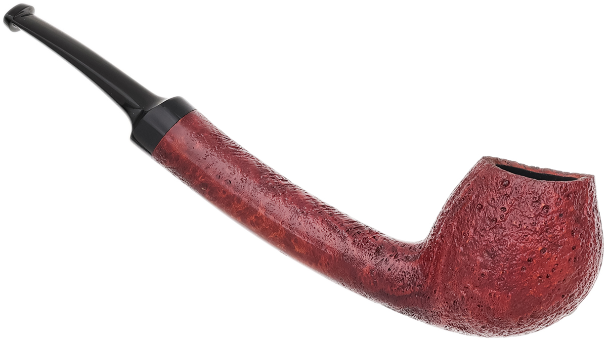 GH Zhang Red Sandblasted Long Shank Bent Apple (Ping Zhan) (13) (2025)