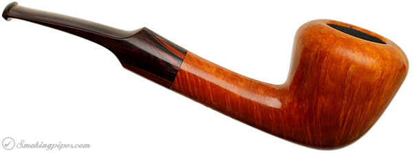 Danish Estate Kai Nielsen Flame Grain Old Briar Smooth Bent Dublin (B) (9mm) (Unsmoked)
