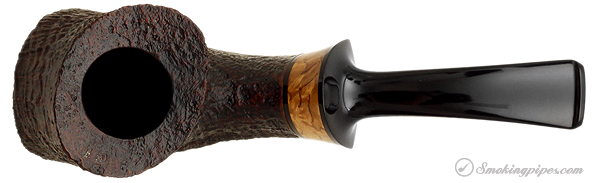 Danish Estate Kent Rasmussen Sandblasted Bent Freehand with Mazur Birch