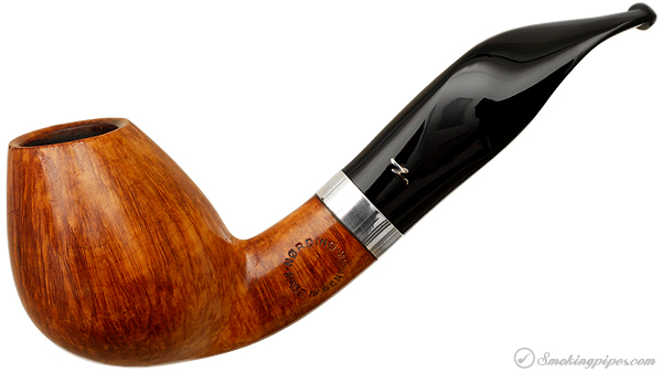 Danish Estate Nording Smooth Bent Egg with Silver Band