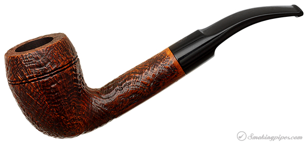 English Estate James Upshall Sandblasted Bent Rhodesian (5) (9mm) (Unsmoked)