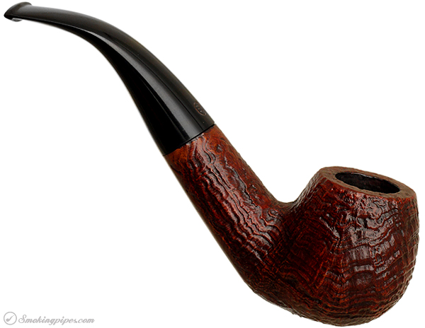 English Estate James Upshall Sandblasted Bent Apple (3) (9mm) (Unsmoked)