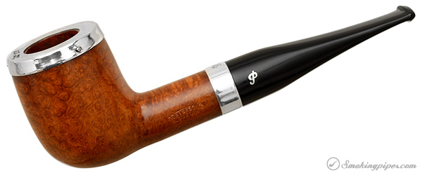 Irish Estate Peterson "Dublin" with Sterling Silver Rim Cap and Band (107) (9mm) (Fishtail) (2001) (Unsmoked)