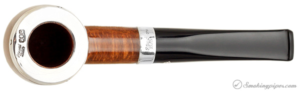 Irish Estate Peterson "Dublin" with Sterling Silver Rim Cap and Band (107) (9mm) (Fishtail) (2001) (Unsmoked)