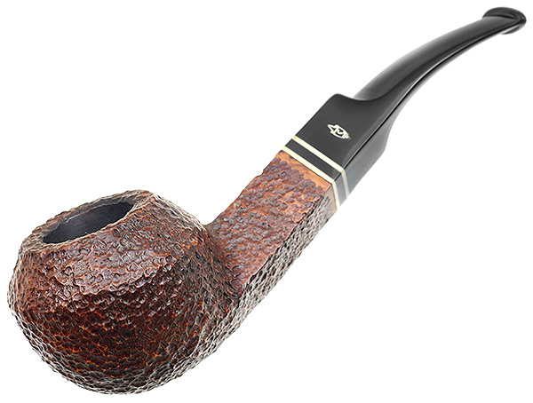 cup o joes tobacco Savinelli Rusticated Bent Bulldog 'Cup O' Joe's' 2010 (6mm) Tobacco Pipe