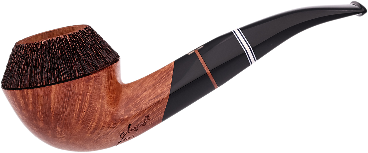 Italian Estate Amorelli Partially Rusticated Bent Bulldog (Frac) (**) (Unsmoked)