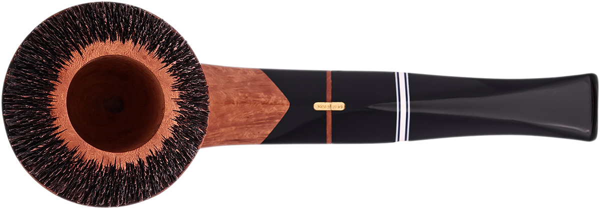 Italian Estate Amorelli Partially Rusticated Bent Bulldog (Frac) (**) (Unsmoked)